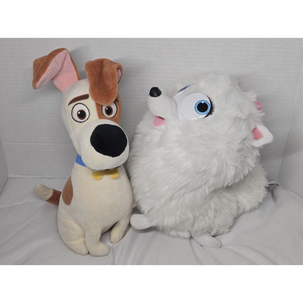 The Secret Life Of Pets Max Gidget Plush Dogs Retired Stuffed Animal - Picture 2 of 9